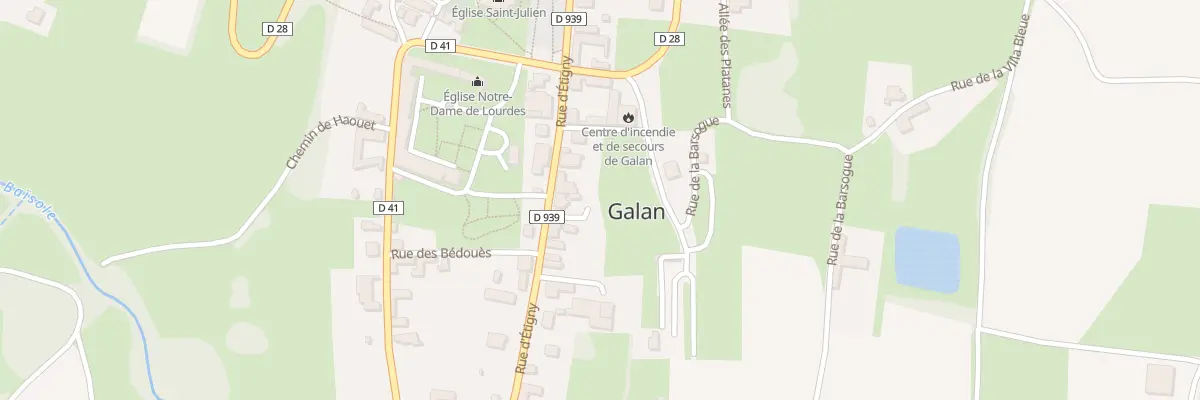 Plan du 29 Rue d’Etigny à Galan