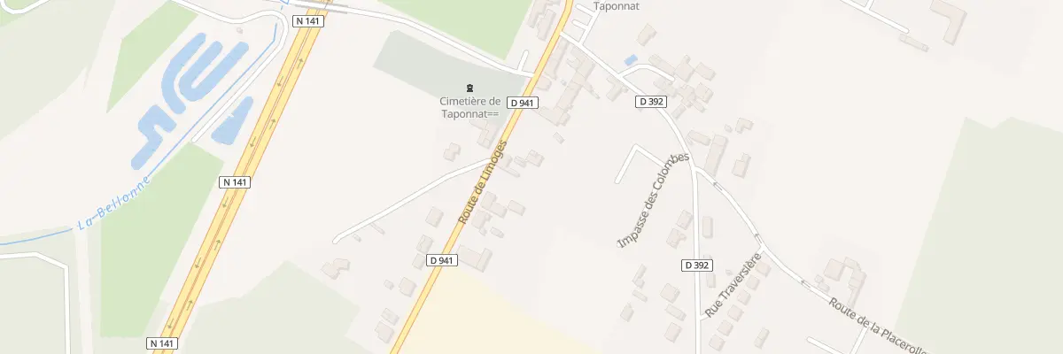 Plan du 23 Rte de Limoges à Taponnat-Fleurignac