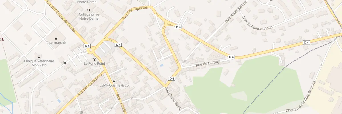 Plan du 7 Rue C A Motte à Orbec