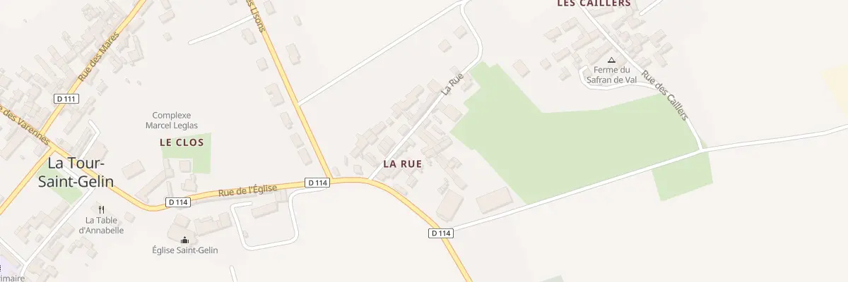 Plan du 6 La Rue à La Tour-Saint-Gelin