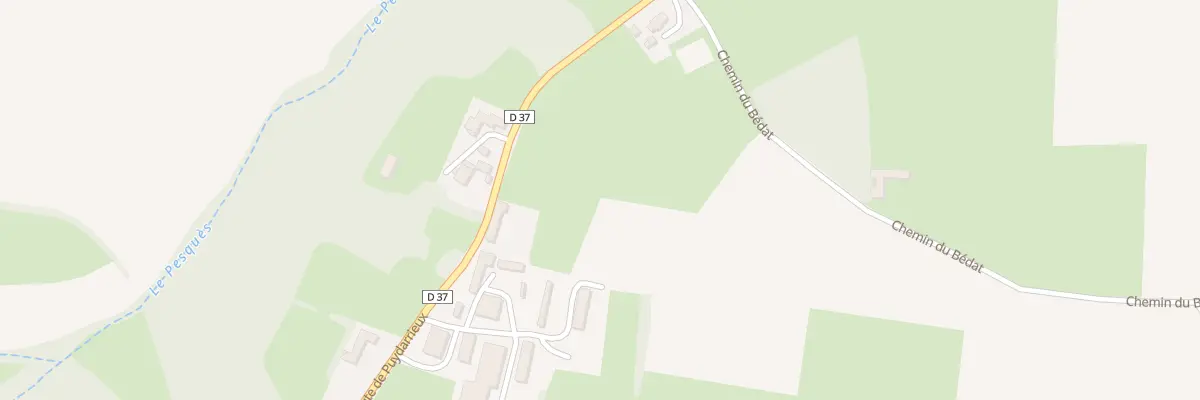 Plan du 37 Rte de Puydarrieux à Sadournin