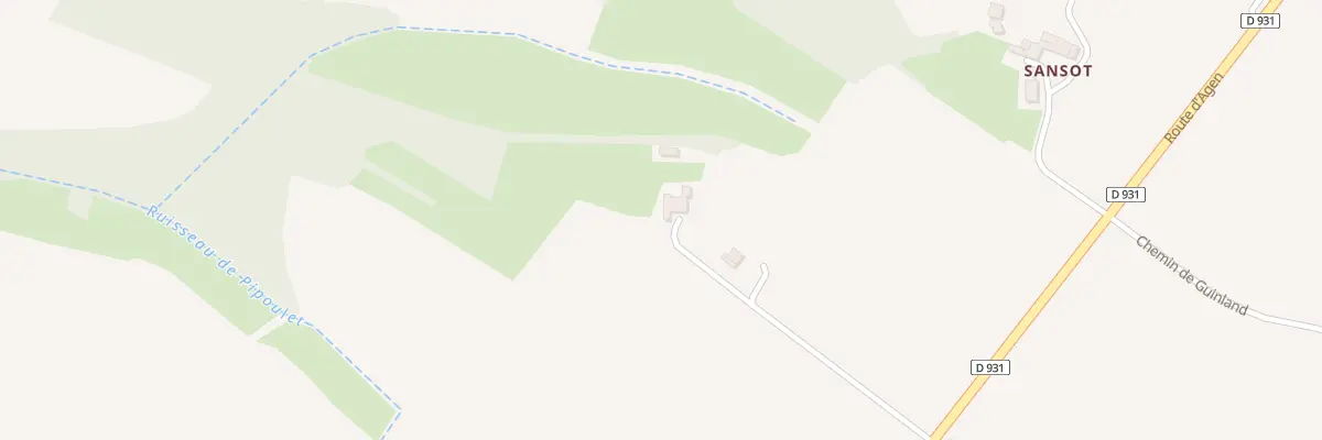 Plan du 3333 Rte d’Agen à Condom