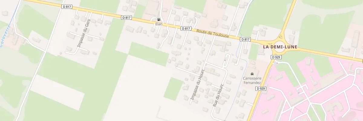 Plan du 36 Imp du Hourc à Lannemezan