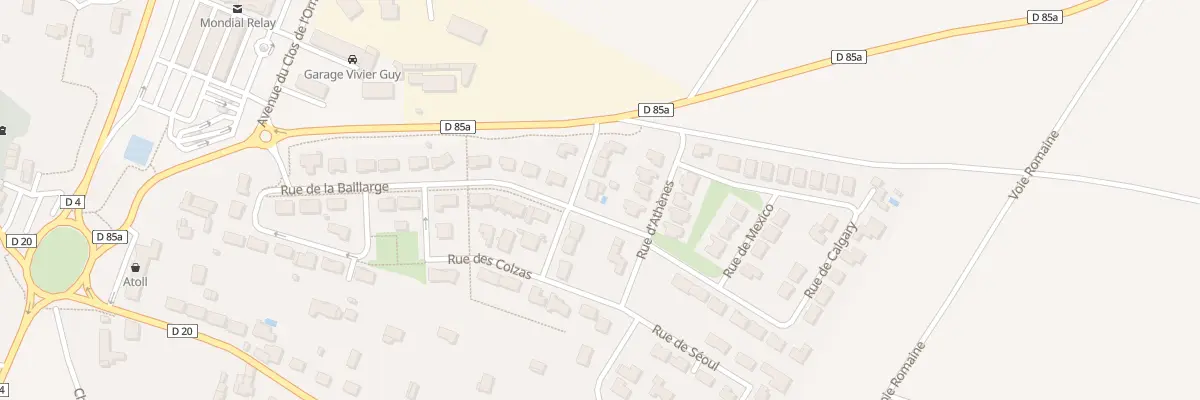 Plan du 20 Rue de la Baillarge à Saint-Georges-lès-Baillargeaux