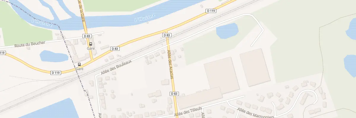 Plan du 3 All des Acacias à Montfort-le-Gesnois