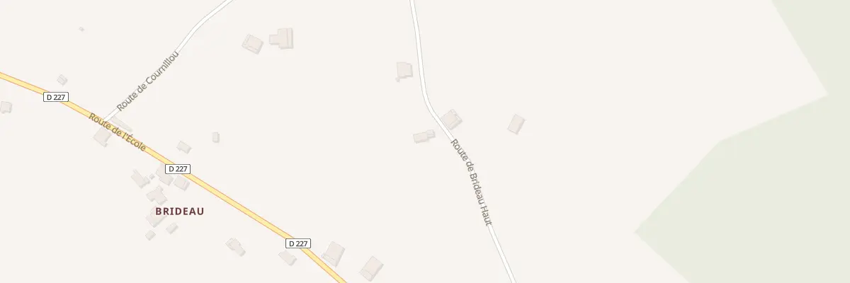 Plan du 385 Rte de Brideau Haut à Lavergne