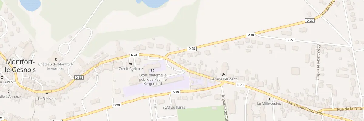 Plan du 63 Grande Rue à Montfort-le-Gesnois