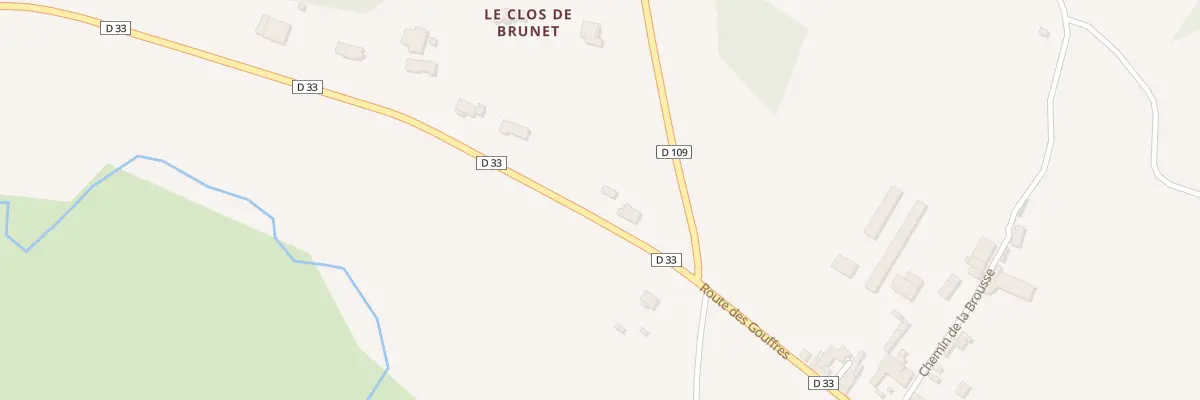 Plan du 1860 Rte des Gouffres à Saint-Germain-de-Montbron