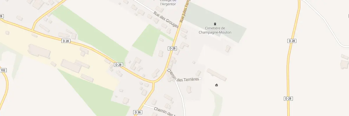 Plan du 5112 Rue Jules Ferry à Champagne-Mouton
