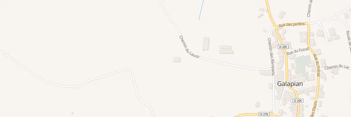 Plan du 249 Chem du Lavoir à Galapian