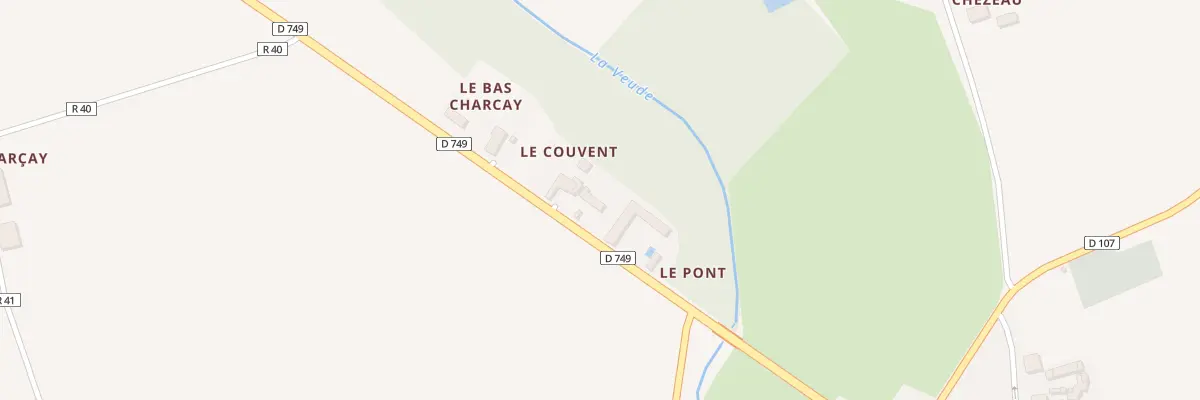 Plan du 2 Le Couvent à Jaulnay