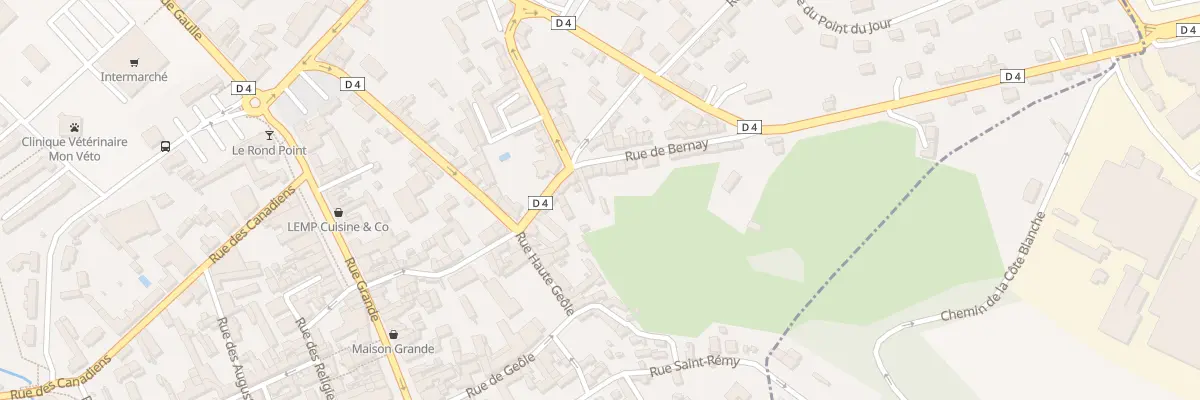 Plan du 4 Rue de Bernay à Orbec