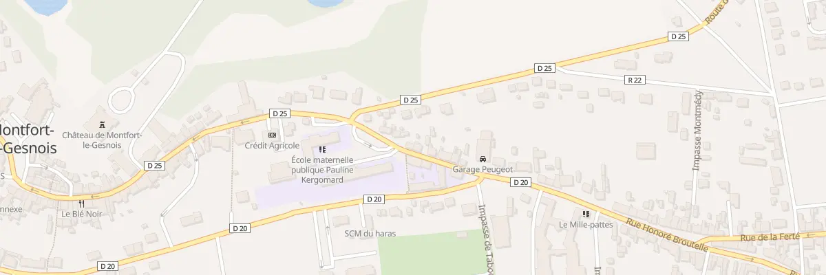 Plan du 67 Grande Rue à Montfort-le-Gesnois