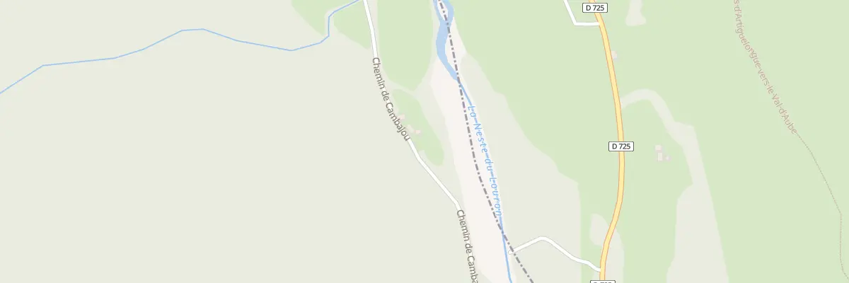 Plan du 5077 Bourdettes à Génos