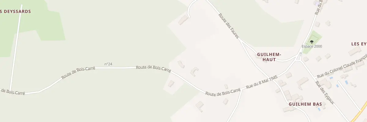 Plan du 204 Rte de Bois Carré à Douzillac