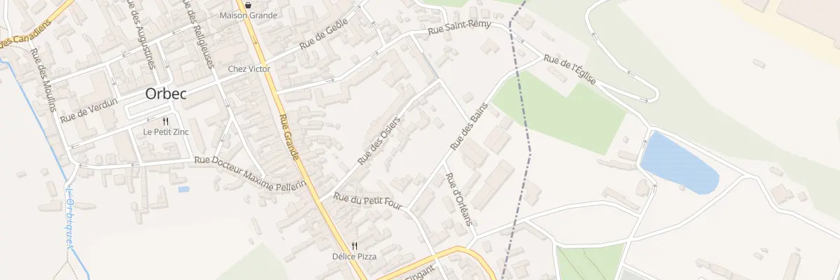 Plan du 7 Rue des Bains à Orbec