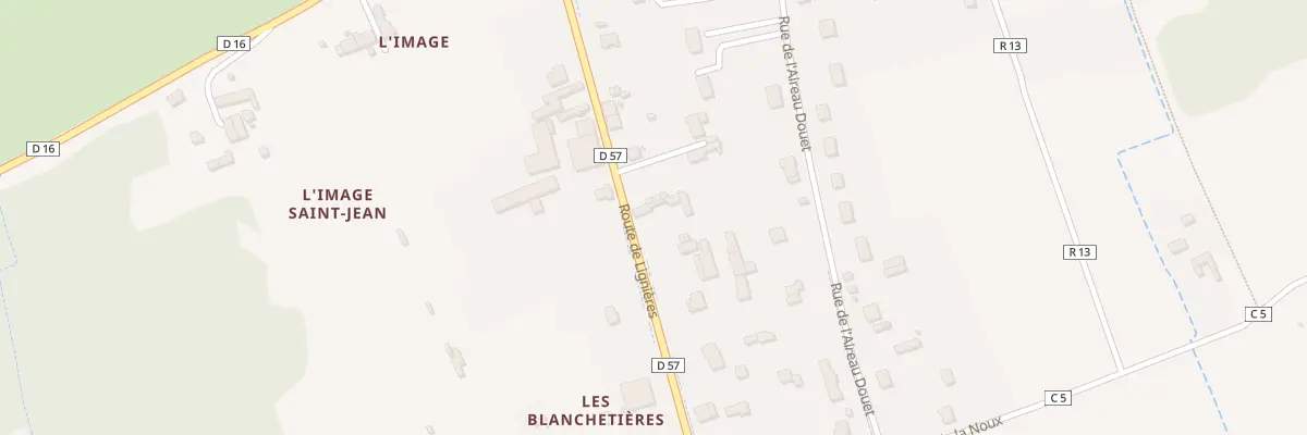 Plan du 13 Rte de Lignières à La Chapelle-aux-Naux