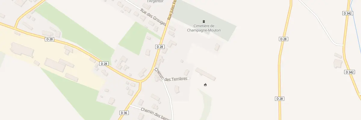 Plan du 15 Rue Jules Ferry à Champagne-Mouton
