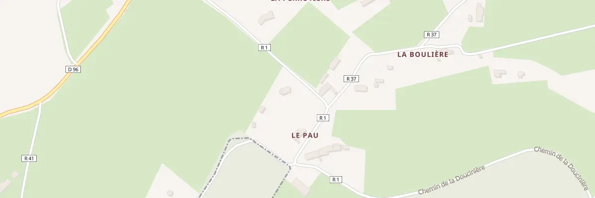 Plan du 288 Rte du Pau à Pruillé-l’Éguillé