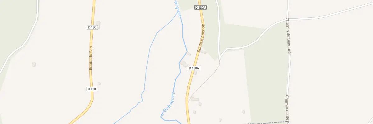 Plan du 496 Rte d’Abenon (Friardel) à La Vespière-Friardel
