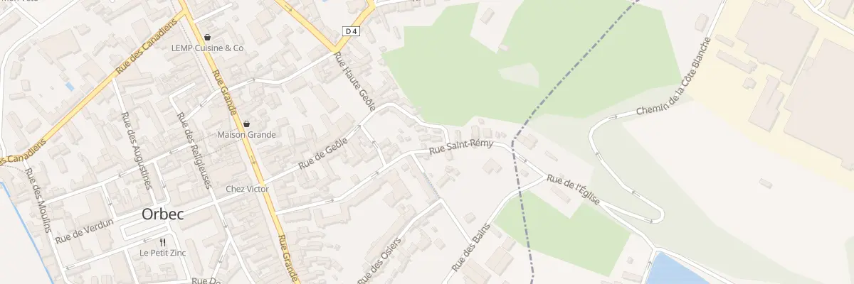 Plan du 27 Rue Saint-Rémy à Orbec