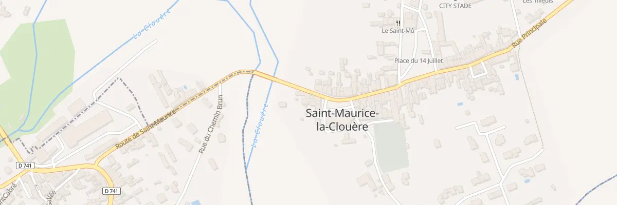 Plan du 1 Pl de la Liberté à Saint-Maurice-la-Clouère