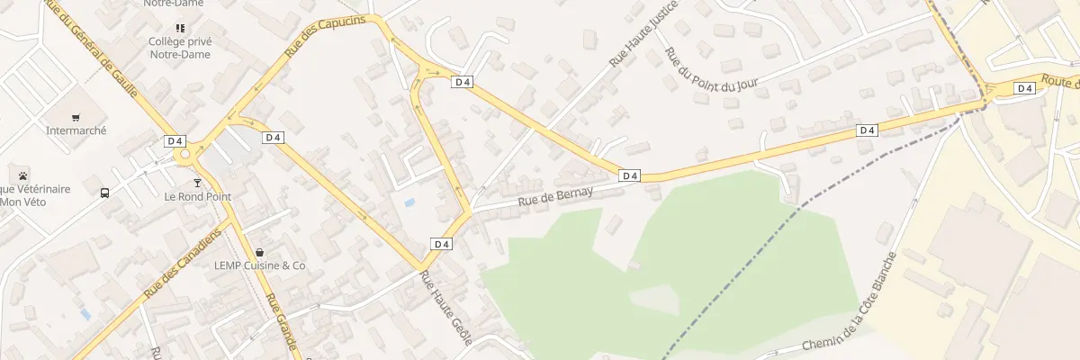 Plan du 11 Rue de Bernay à Orbec