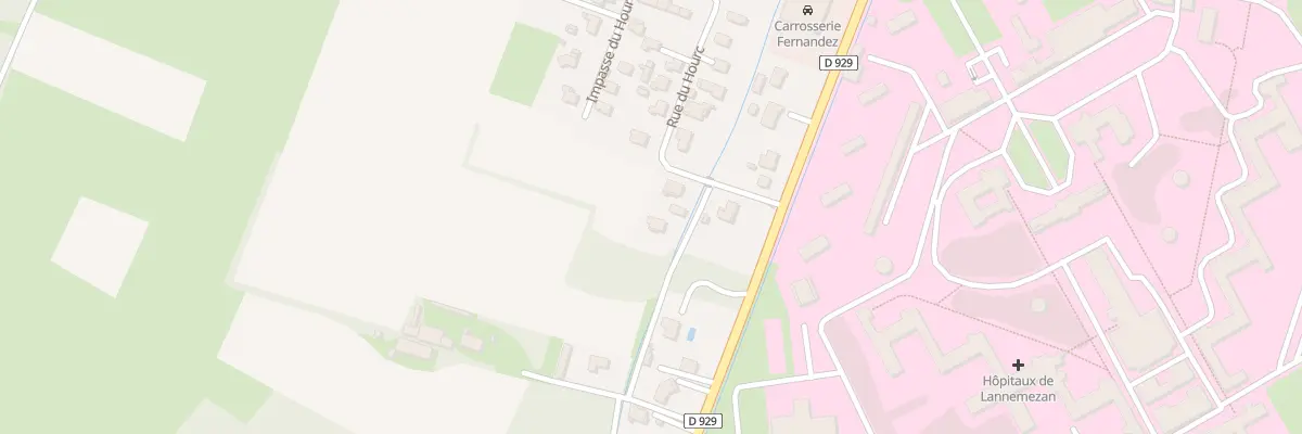 Plan du 290 Rue du Hourc à Lannemezan