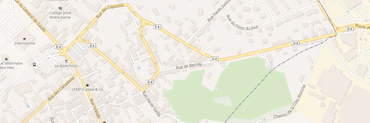 Plan du 13 Rue de Bernay à Orbec