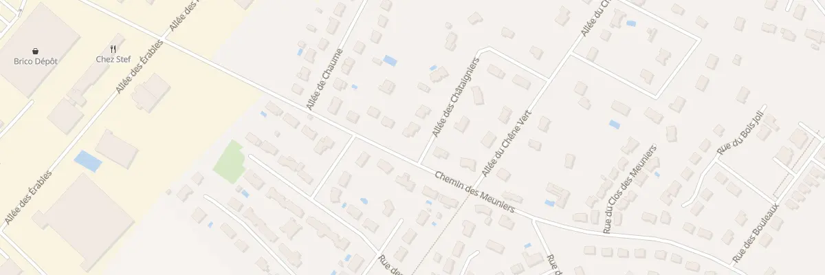 Plan du 1 All des Châtaigniers à Dissay