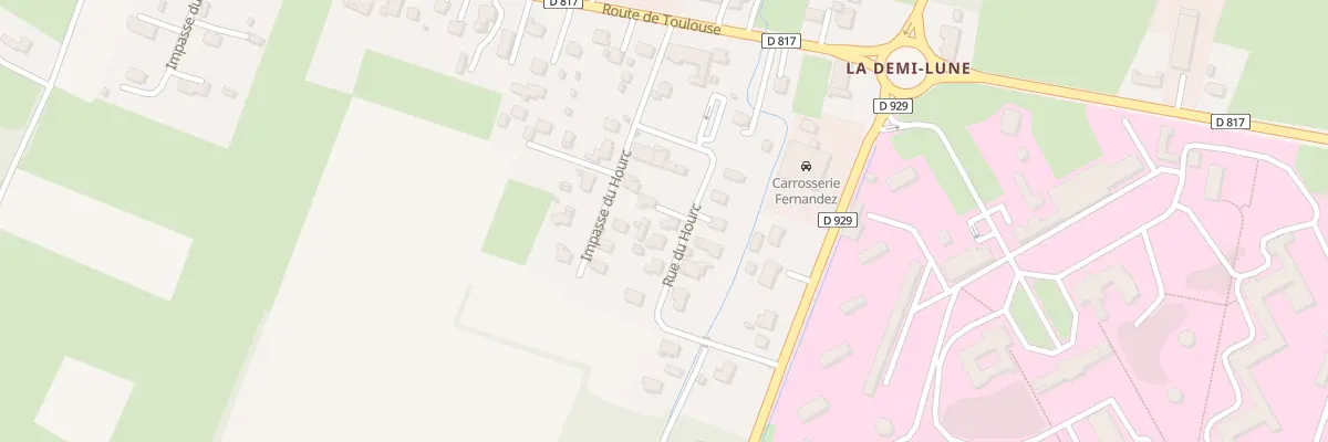 Plan du 212 Rue du Hourc à Lannemezan
