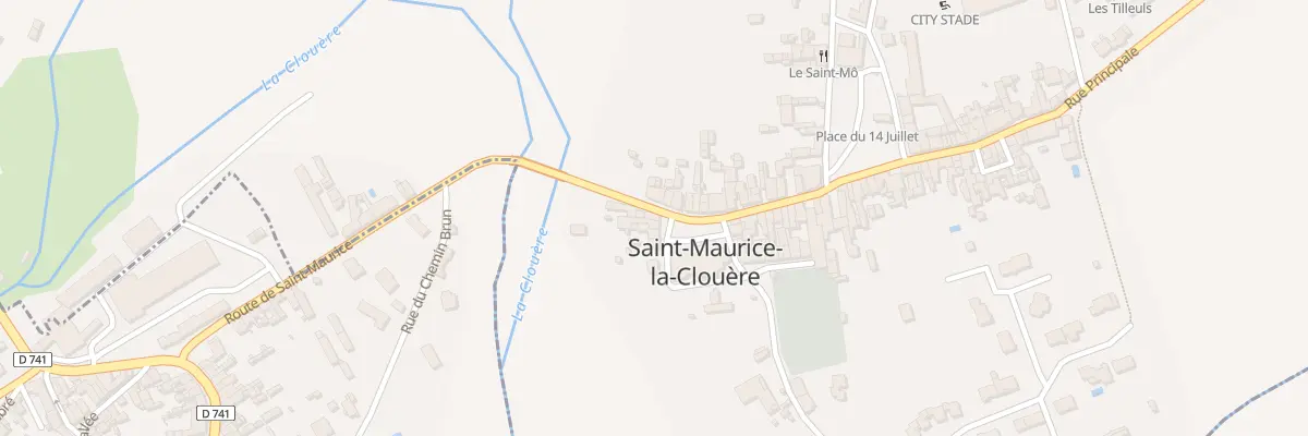 Plan du 7 Rue Principale à Saint-Maurice-la-Clouère