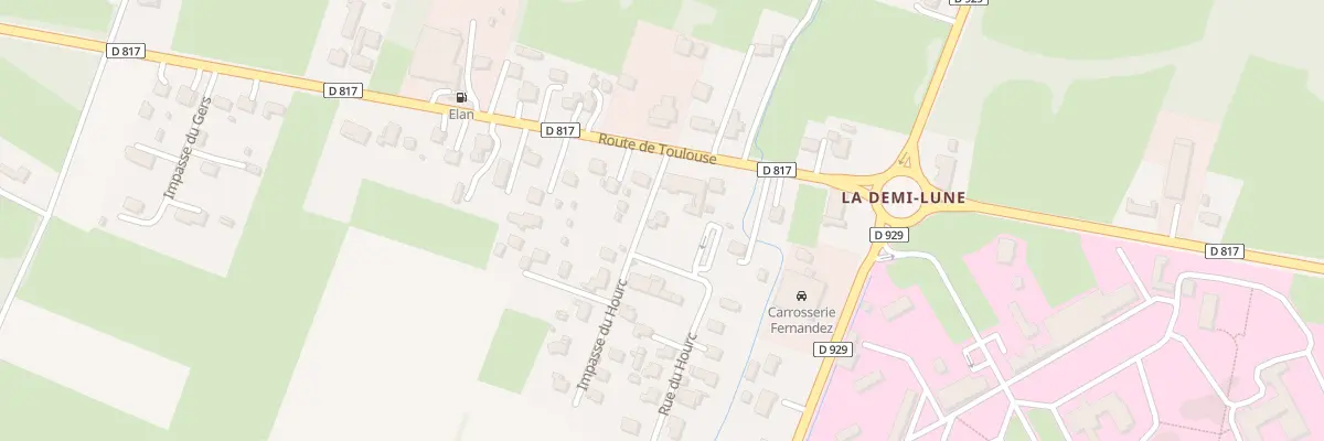 Plan du 39 Rue du Hourc à Lannemezan