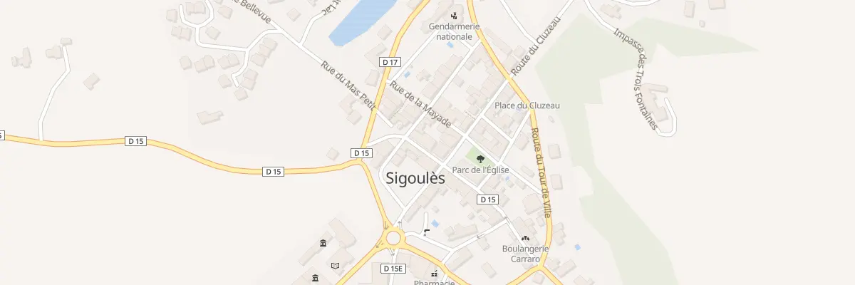 Plan du 9 Rue de la Fon Close à Sigoulès-et-Flaugeac