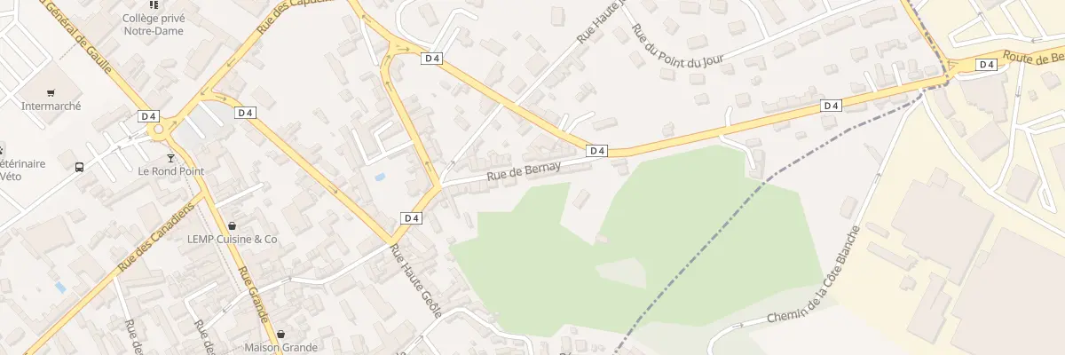 Plan du 14 Rue de Bernay à Orbec