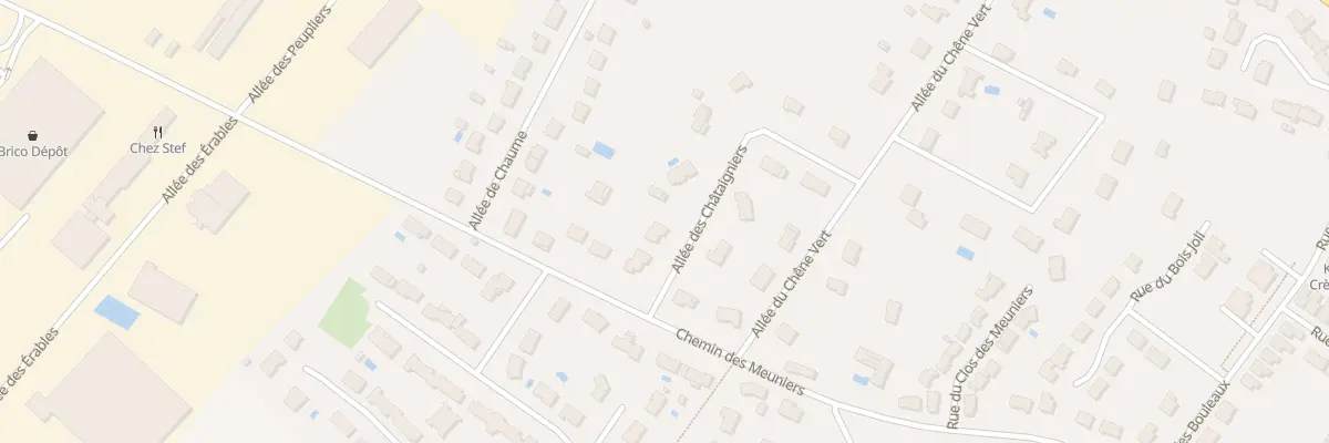 Plan du 2 All des Châtaigniers à Dissay