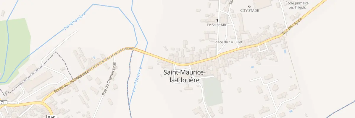 Plan du 8 Rue Principale à Saint-Maurice-la-Clouère