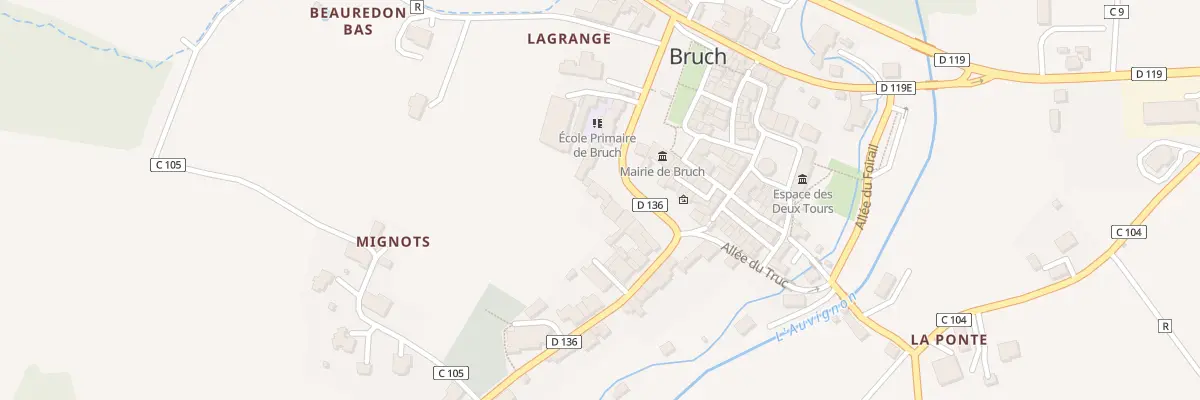 Plan du 154 Rte de l’Albret à Bruch