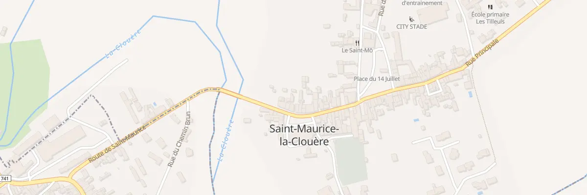 Plan du 12 Rue Principale à Saint-Maurice-la-Clouère