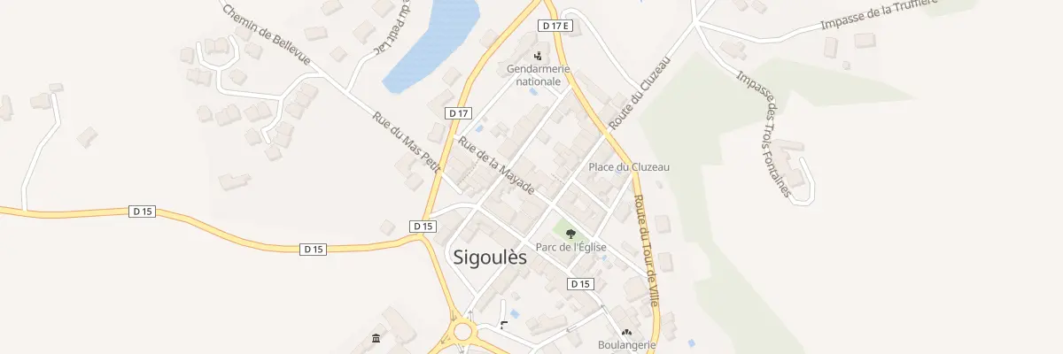 Plan du 5 Rue de la Mayade à Sigoulès-et-Flaugeac