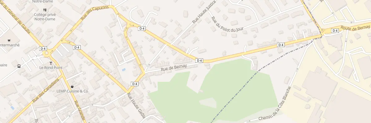 Plan du 19 Rue de Bernay à Orbec