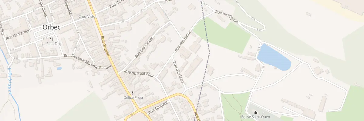 Plan du 6 Rue d’Orléans à Orbec