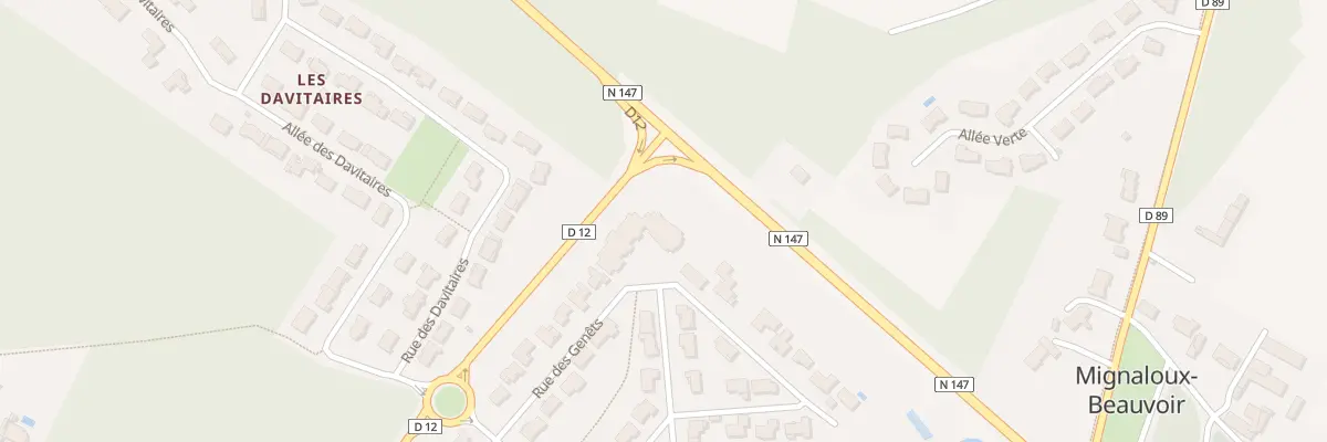 Plan du 1000 Rte de Limoges à Mignaloux-Beauvoir