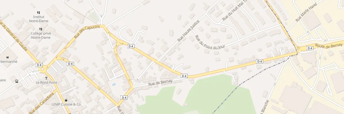 Plan du 4 Rue Haute-Justice à Orbec
