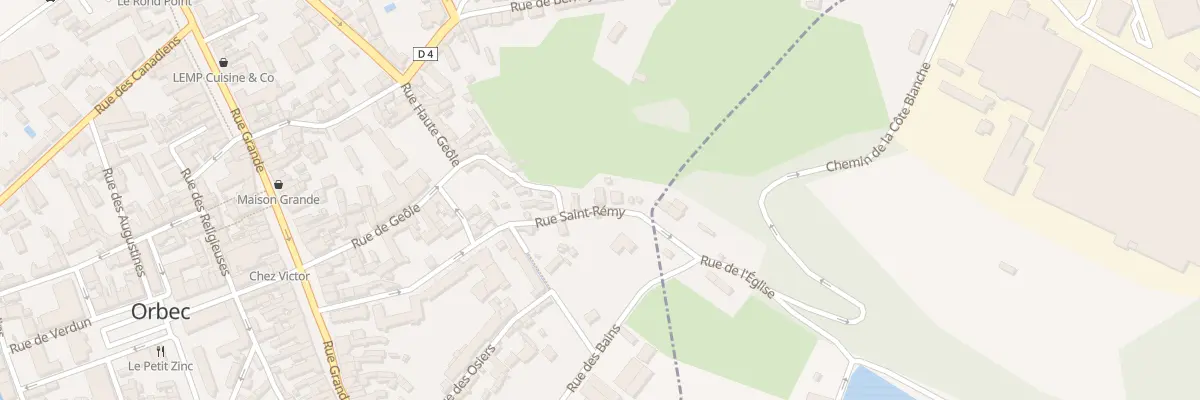 Plan du 35 Rue St Remy à Orbec