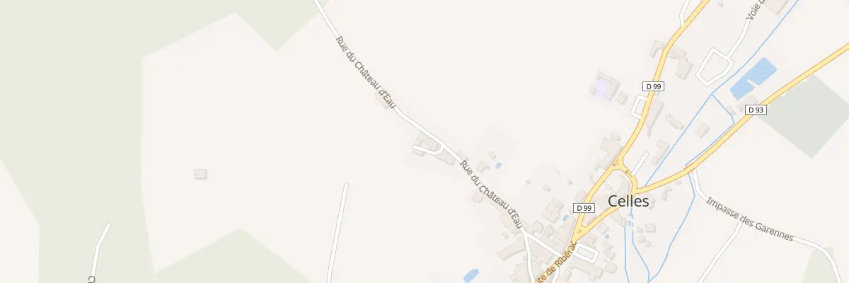 Plan du 10 Le Bourg à Celles
