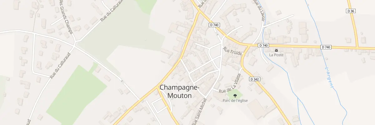Plan du 3 Rue du Senechal à Champagne-Mouton