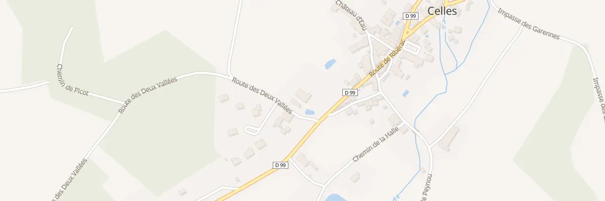 Plan du 2 Le Bourg à Celles