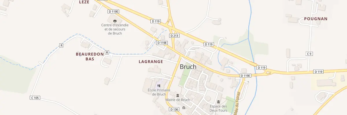 Plan du 293 All du Paravis à Bruch