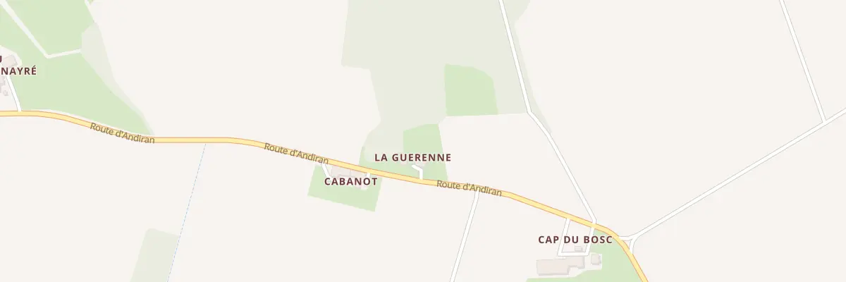 Plan du 2116 Rte d’Andiran à Calignac